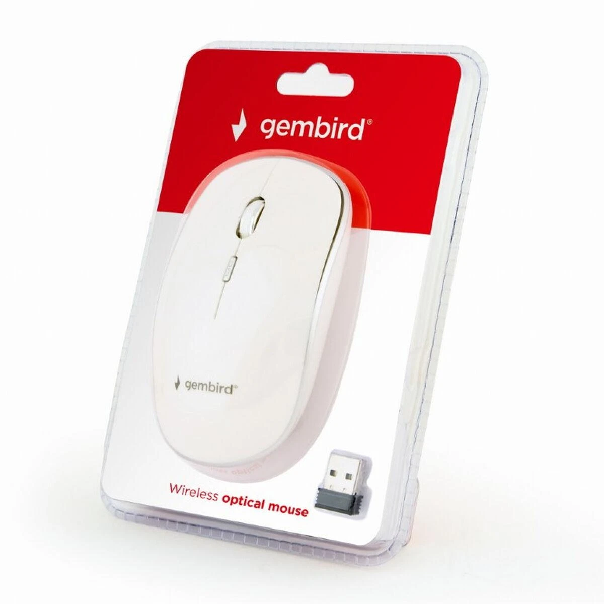 Pelė Gembird | MUSW-4B-01-W | Standard | Baltas