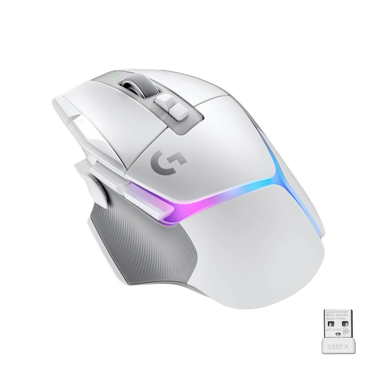 Pelė Logitech G502 X PLUS, balta