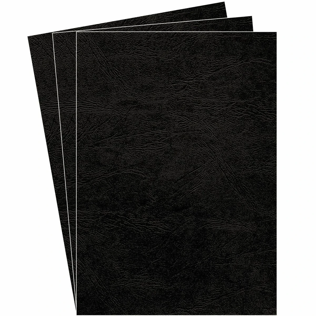 FELLOWES 5370405 Įrišimo viršelis (odinis raštas) DELTA A4. juodas - FSC. 100 vnt