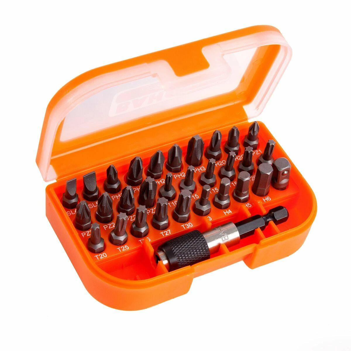 Antgalių rinkinys 1/4"x25mm 31vnt (PH,PH2G,PZ,TORX,HEX,SL) su aut.magn.laikikliu, Bahco
