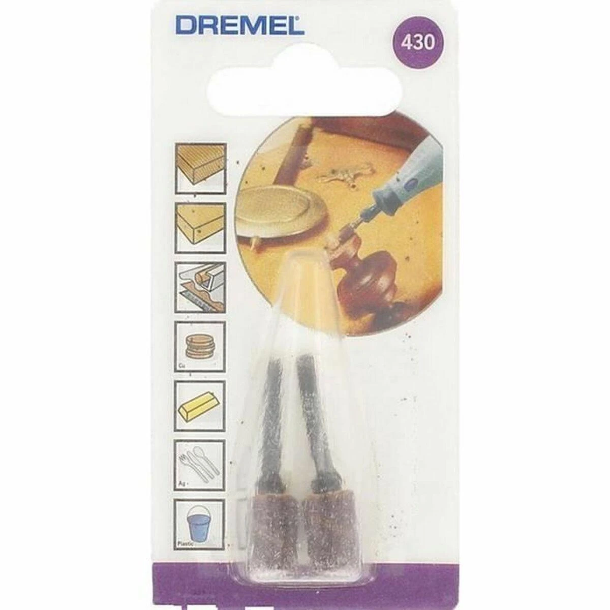 Dremel Bosch 430 Šlif. popier. žiedas D=6,4 mm, 2 vnt.