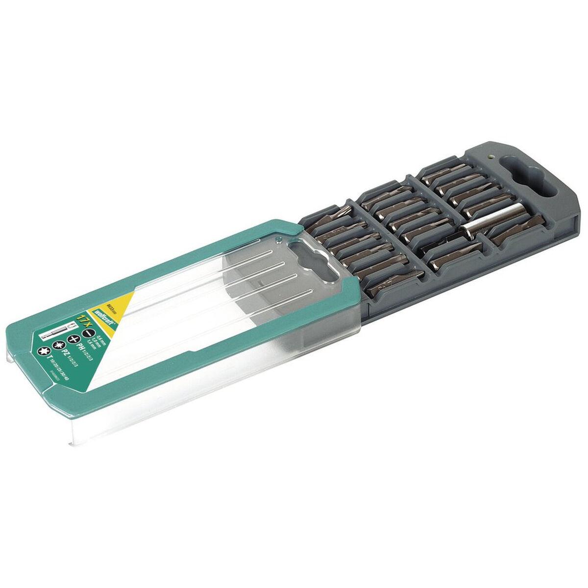 Grąžtas Sukimo antgalių komplektas Wolfcraft 8633000; 17 vnt.