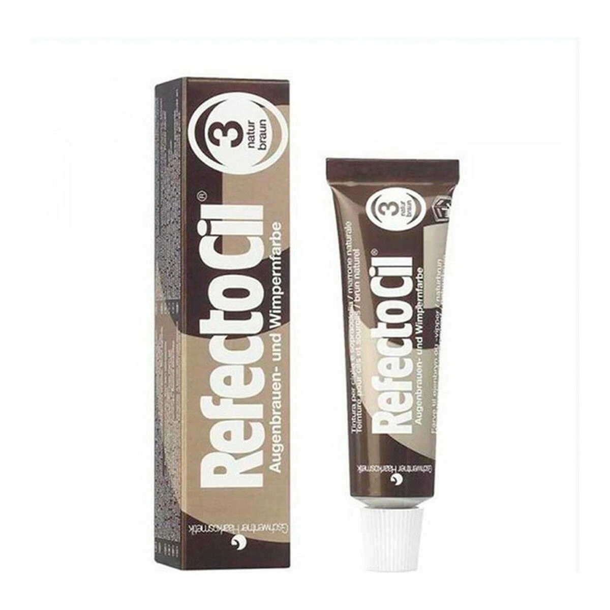 Antakių ir blakstienų dažai RefectoCil 15ml - Nr.3 Ruda