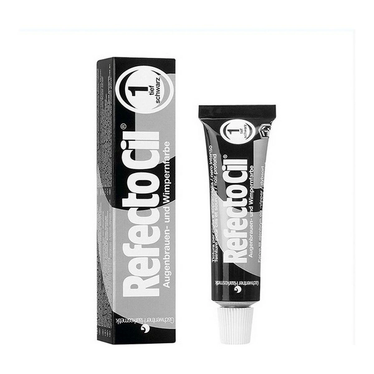 Antakių ir blakstienų dažai RefectoCil 15ml - Nr.1 Juodi