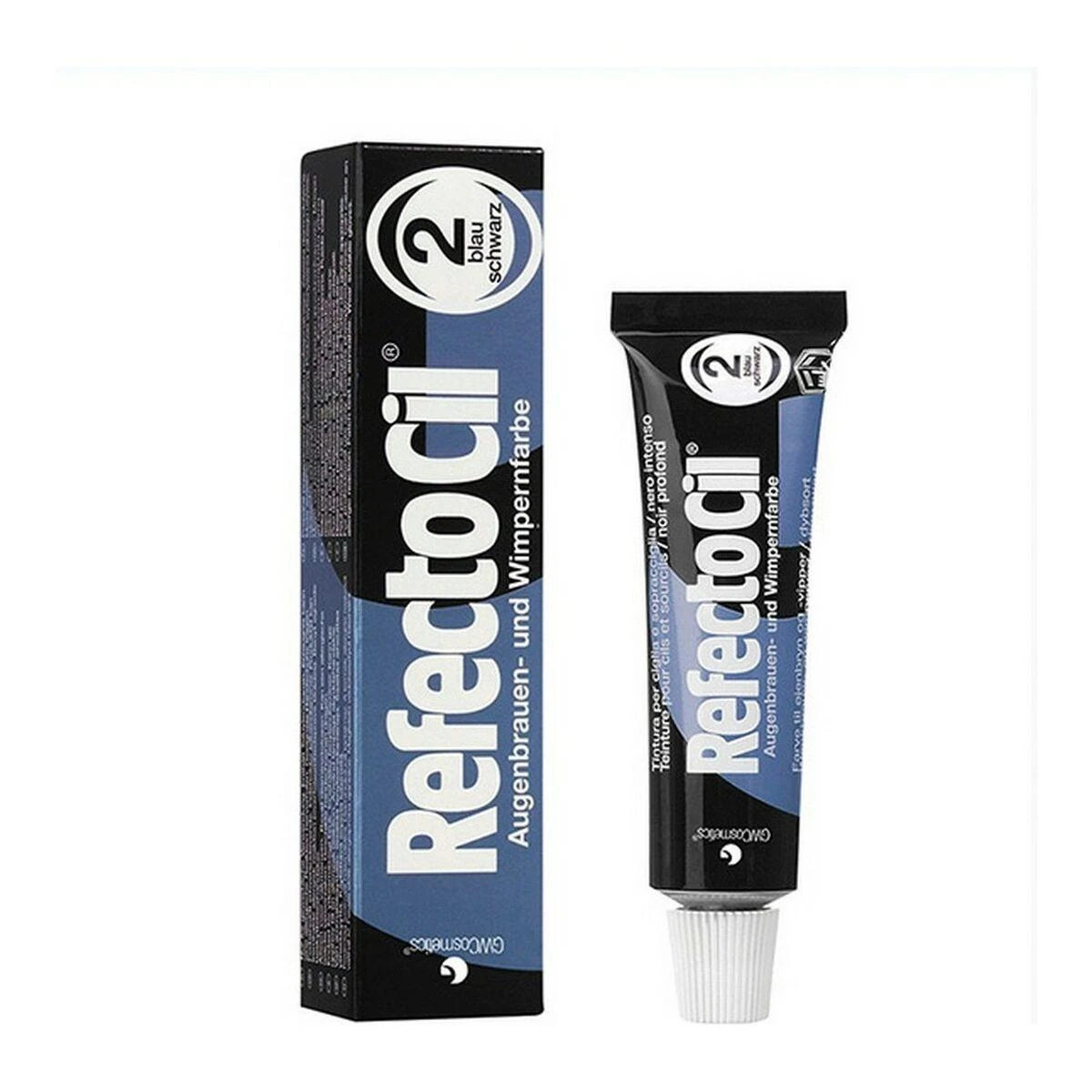 Antakių ir blakstienų dažai RefectoCil 15ml - Nr.2 Mėlynai juodi