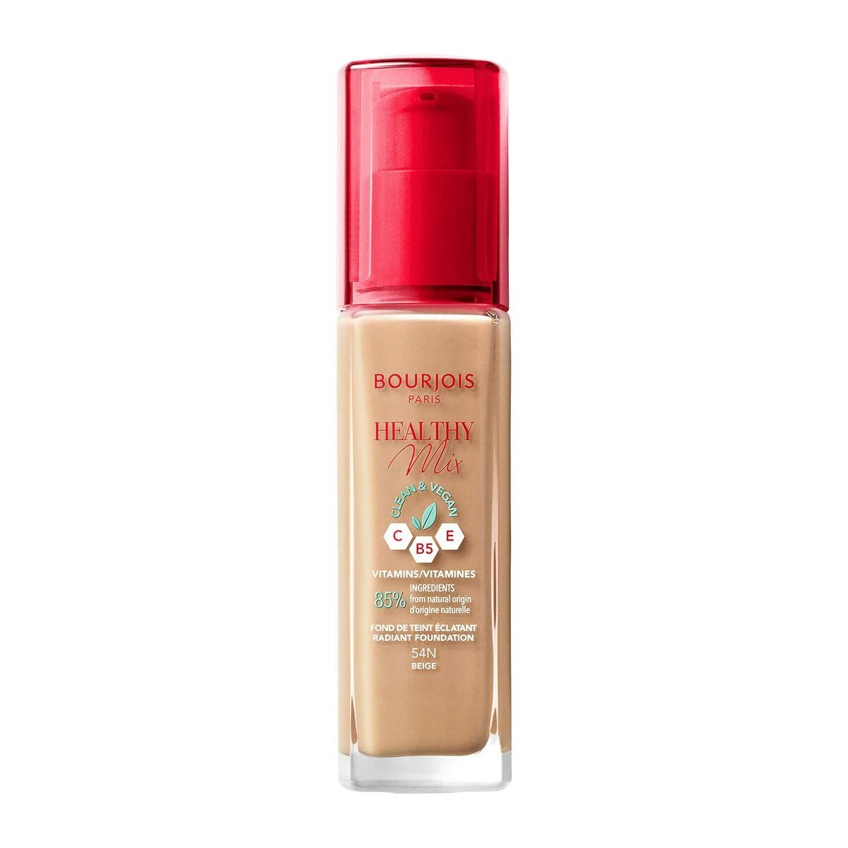 Makiažo pagrindas ,,Bourjois Healthy Mix Radiant Foundation", spalva: 54 Beige, 30ml