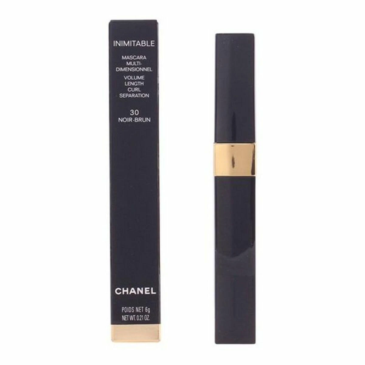 Shiseido Chanel Inimitable Multi Dimensional Blakstienų tušas 30 Noir Brun 6g