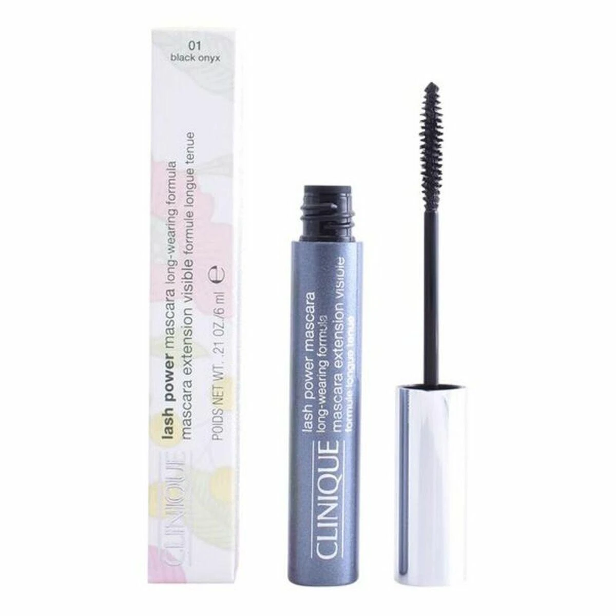Clinique Lash Power Blakstienų tušas ilgai išliekantis blakstienų tušas, atspalvis: 01 Juodas Onyx, 6 ml