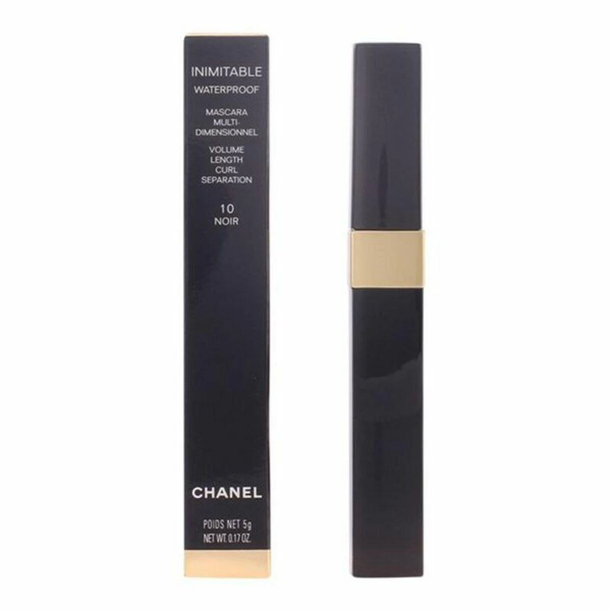 Chanel Inimitable Atsparus vandeniui Blakstienų tušas 10 Noir vandeniui atsparus blakstienų tušas 5g