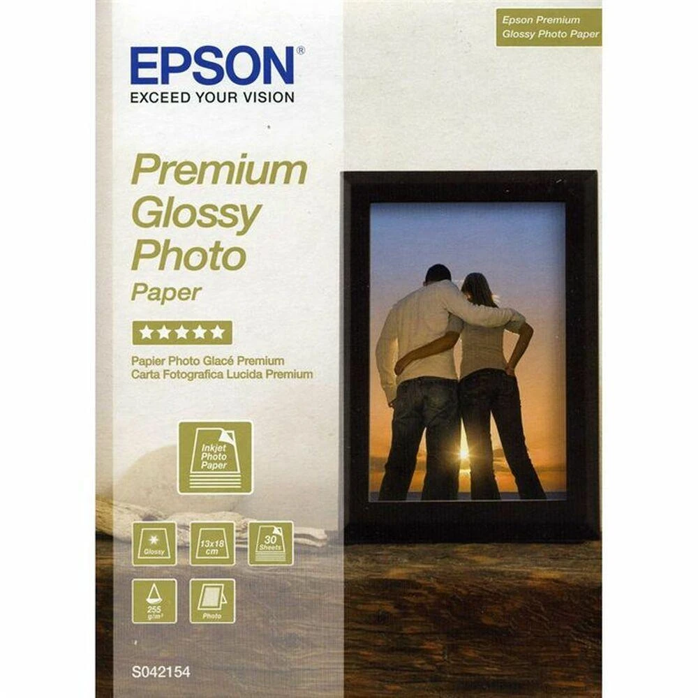 „Epson Premium“ blizgus fotopopierius, 130 x 180 mm, 255 g/m², 30 lapų