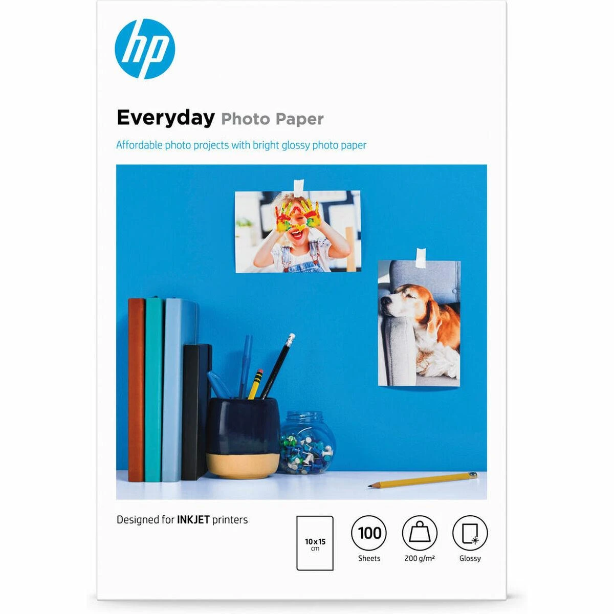 Hewlett Packard (HP) HP CR757A fotopopierius Balta Blizgus