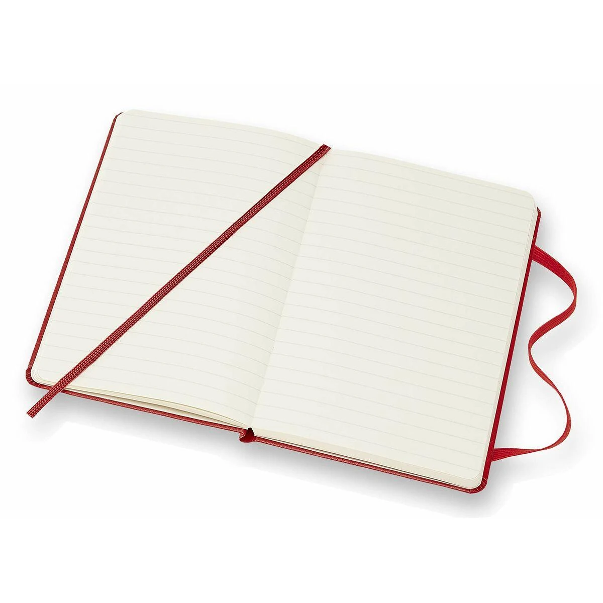 „Moleskine Staff Moleskine“ kišeninis užrašų knygelė su linijomis, kietais viršeliais, raudona
