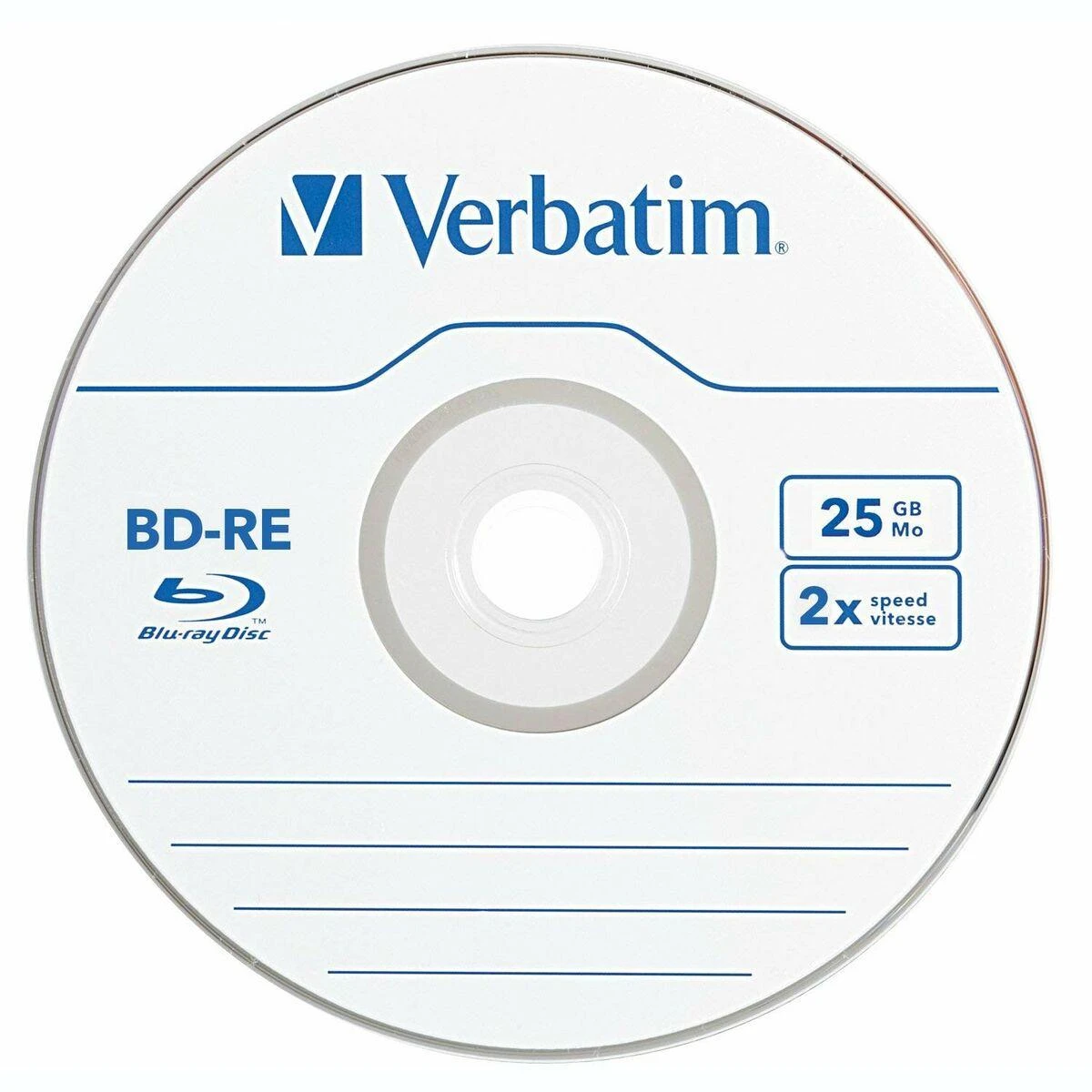 Verbatim (43615) BluRay BD-RE SL Verbatim 25GB, 2x 5 v/pak.