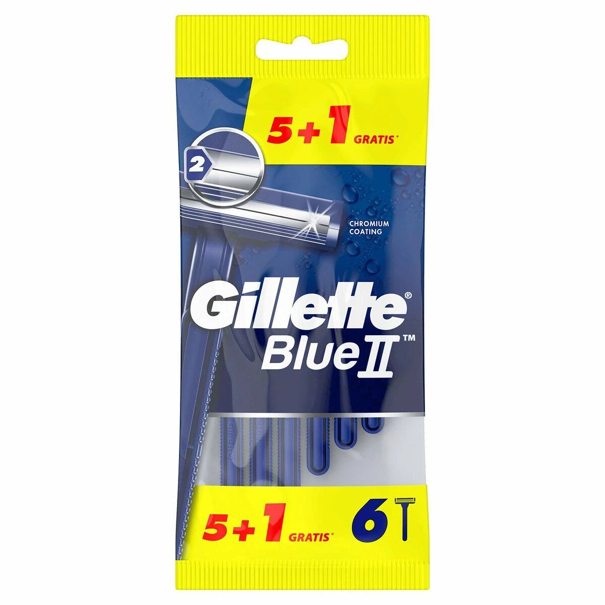 Gillette Mėlyna II 6 vienetai