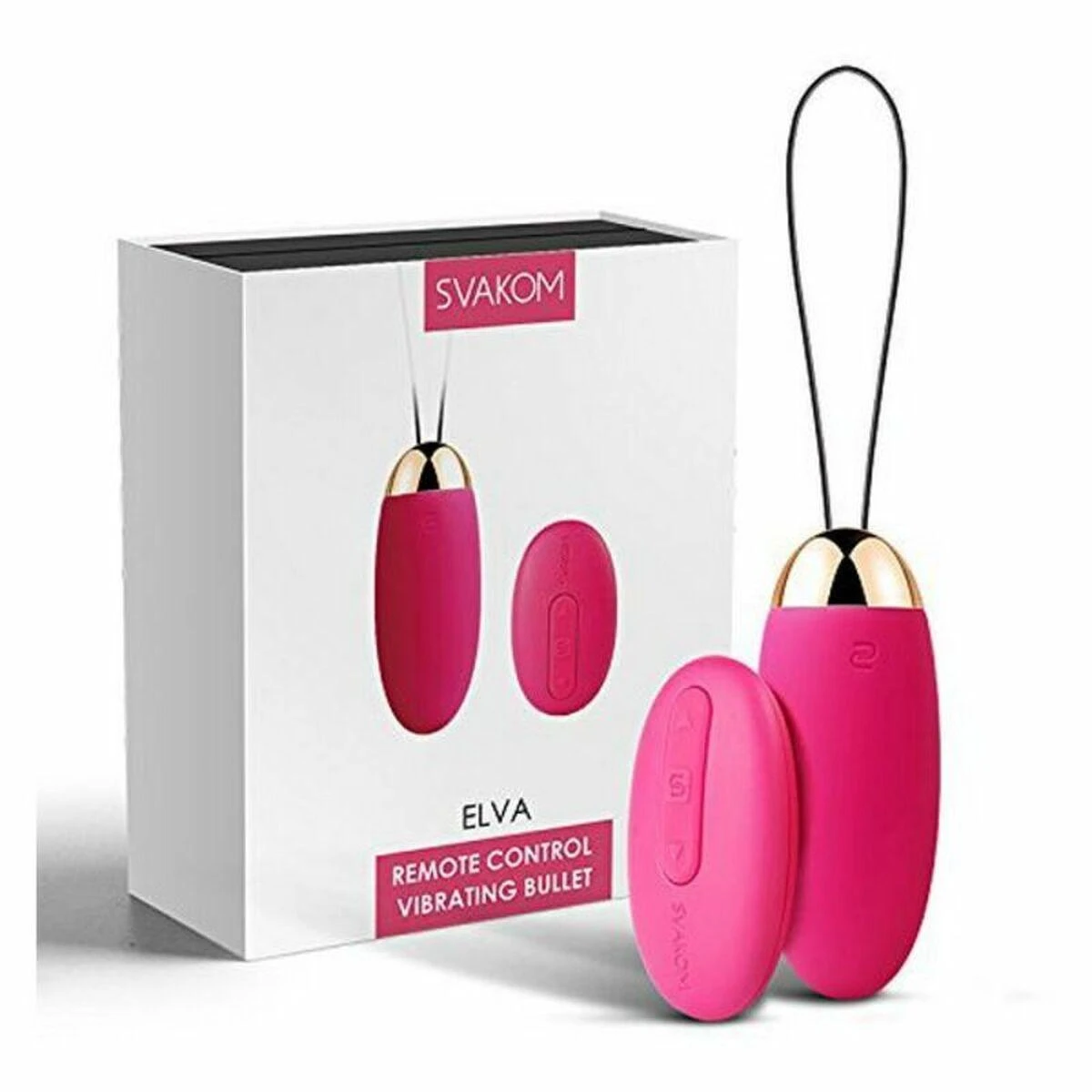 Svakom - Elva Vibrating Egg Plum Raudona