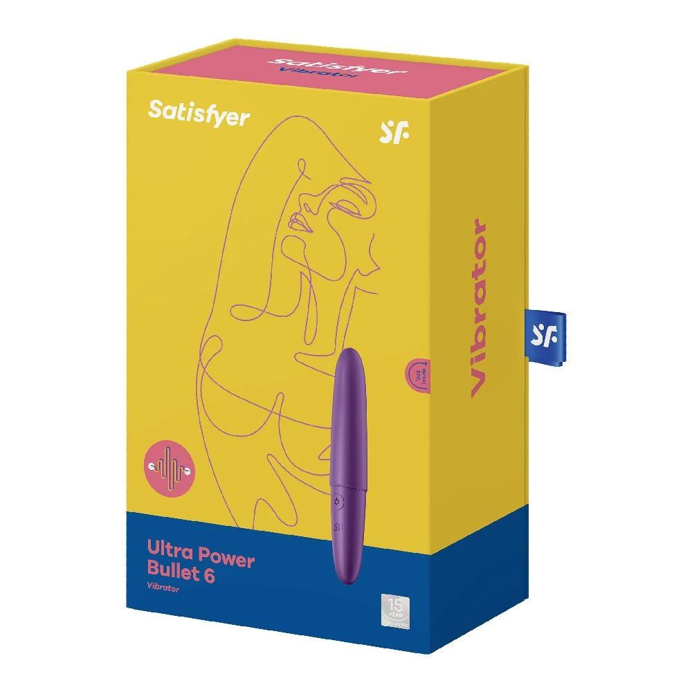 Satisfyer Ultra Power Bullet 6 violetinis klitorio stimuliatorius