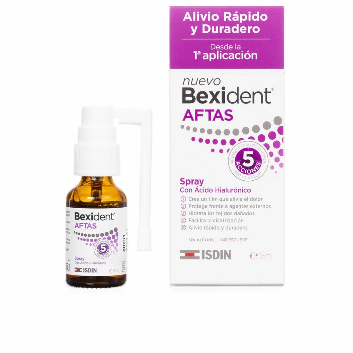 "Isdin Bexident Aftas Purškiklis" purškiklis nuo burnos opų 15ml