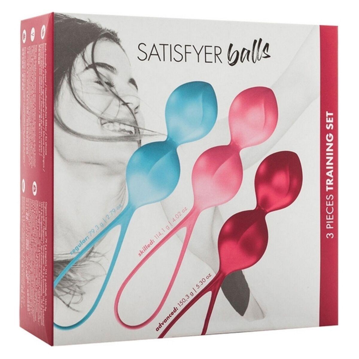 Geisha kamuoliukų rinkinys „Satisfyer V Balls“ (3 vnt. rinkinys)