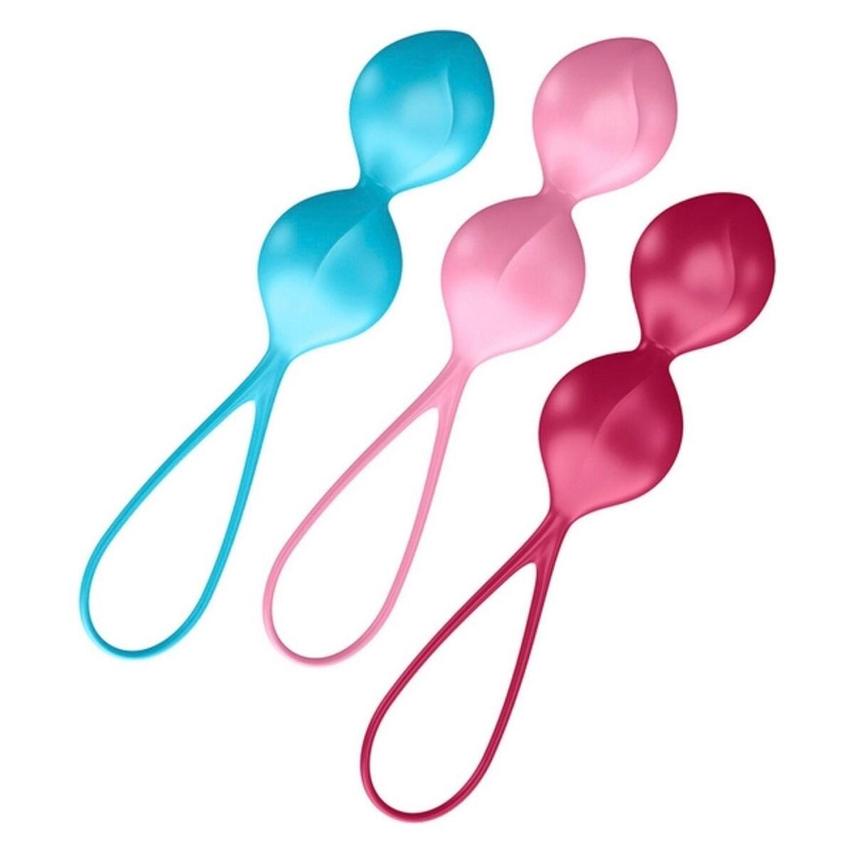 Geisha kamuoliukų rinkinys „Satisfyer V Balls“ (3 vnt. rinkinys)