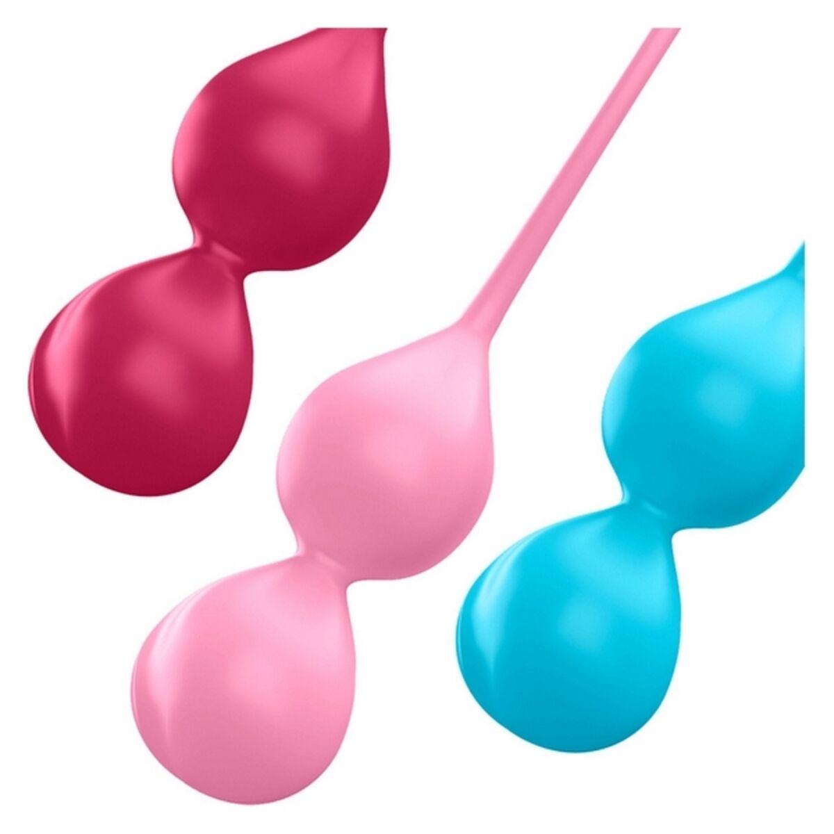 Geisha kamuoliukų rinkinys „Satisfyer V Balls“ (3 vnt. rinkinys)