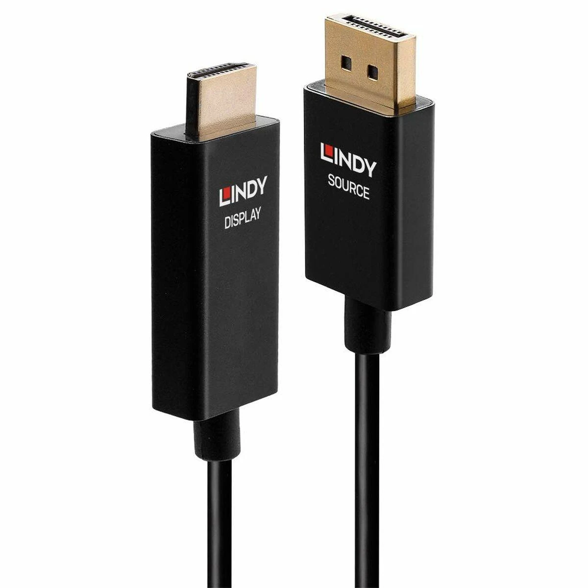 Adapteris - LINDY DisplayPort į HDMI 4K60Hz Adapteris, Didžiausia Raiška 4096x2160@60Hz, 1 m, Juodas