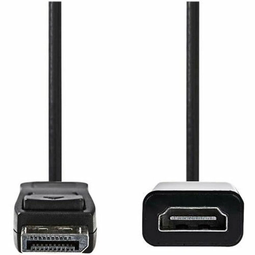 Nedis 0,2 m DisplayPort - HDMI-Kabelis, Juodas [DisplayPort-Stecker - HDMI-Buchse]
