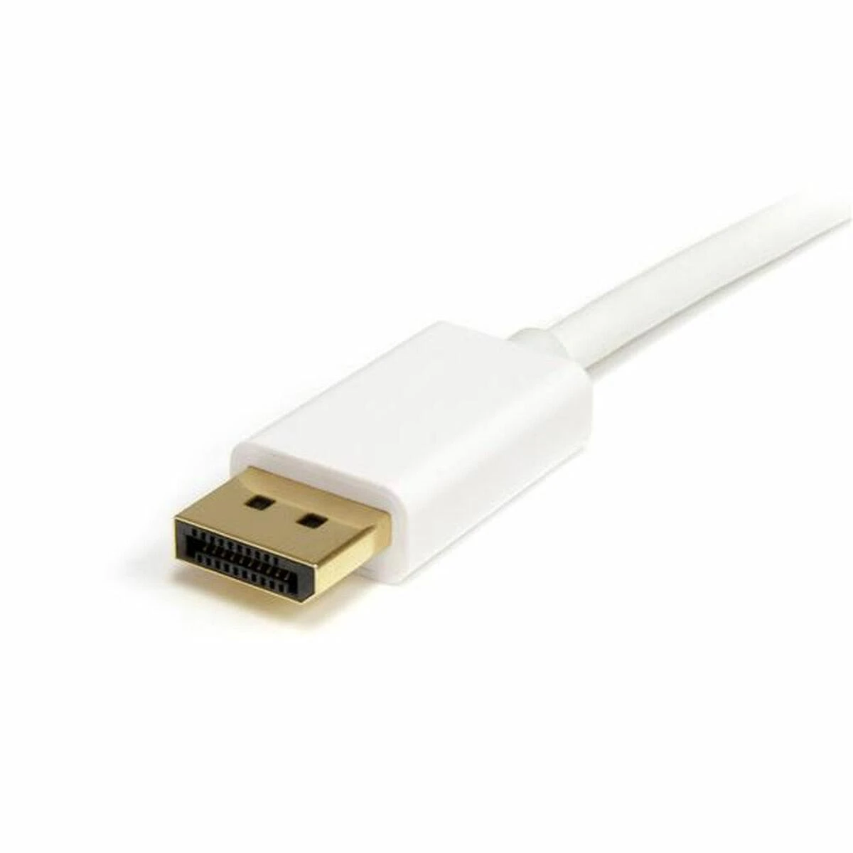 Balto DisplayPort laido jungtis nuožulniu kampu