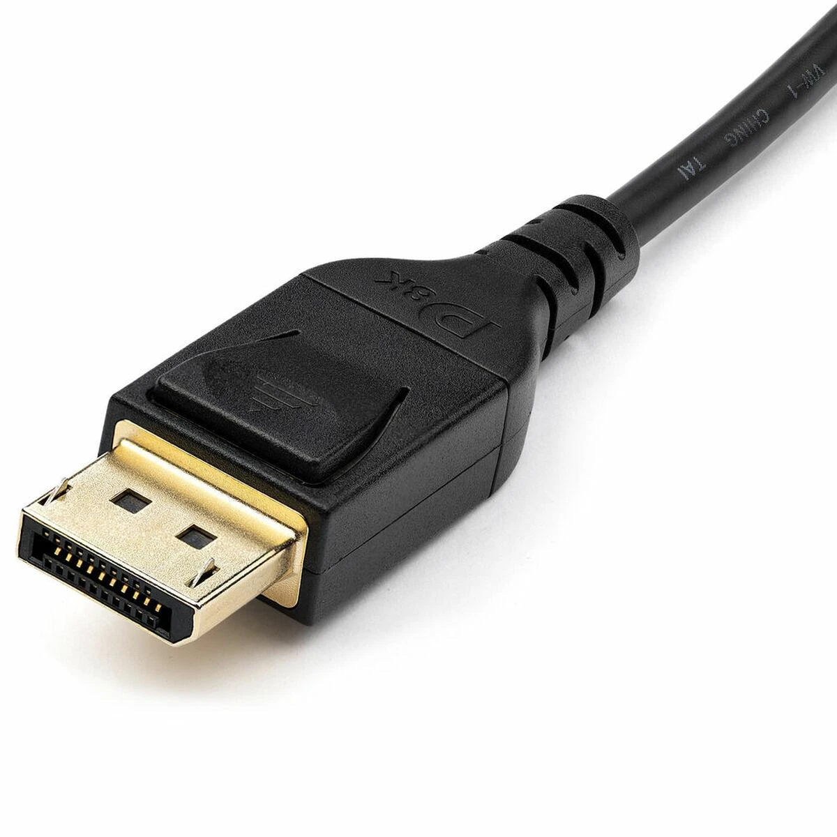 DisplayPort kabelio jungtis su auksine danga