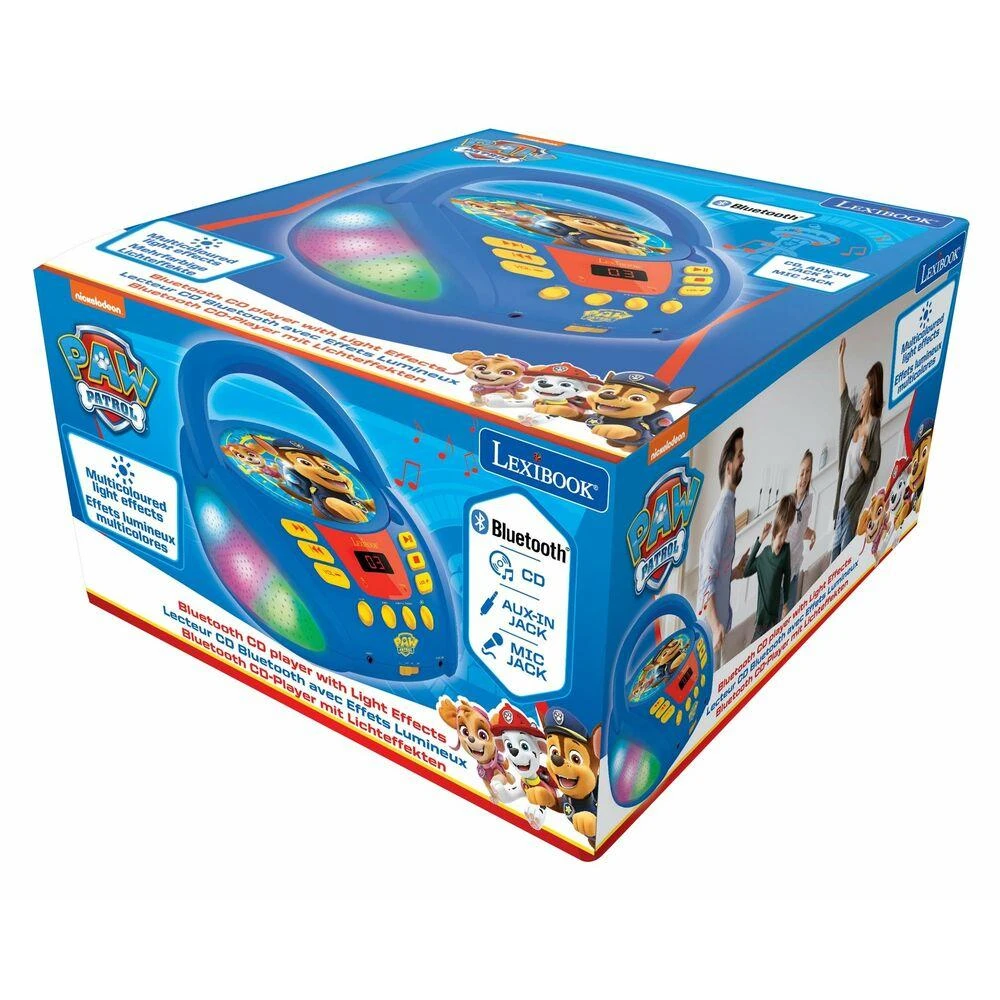 Lexibook Psi Patrol Boombox CD grotuvas AUX Bluetooth