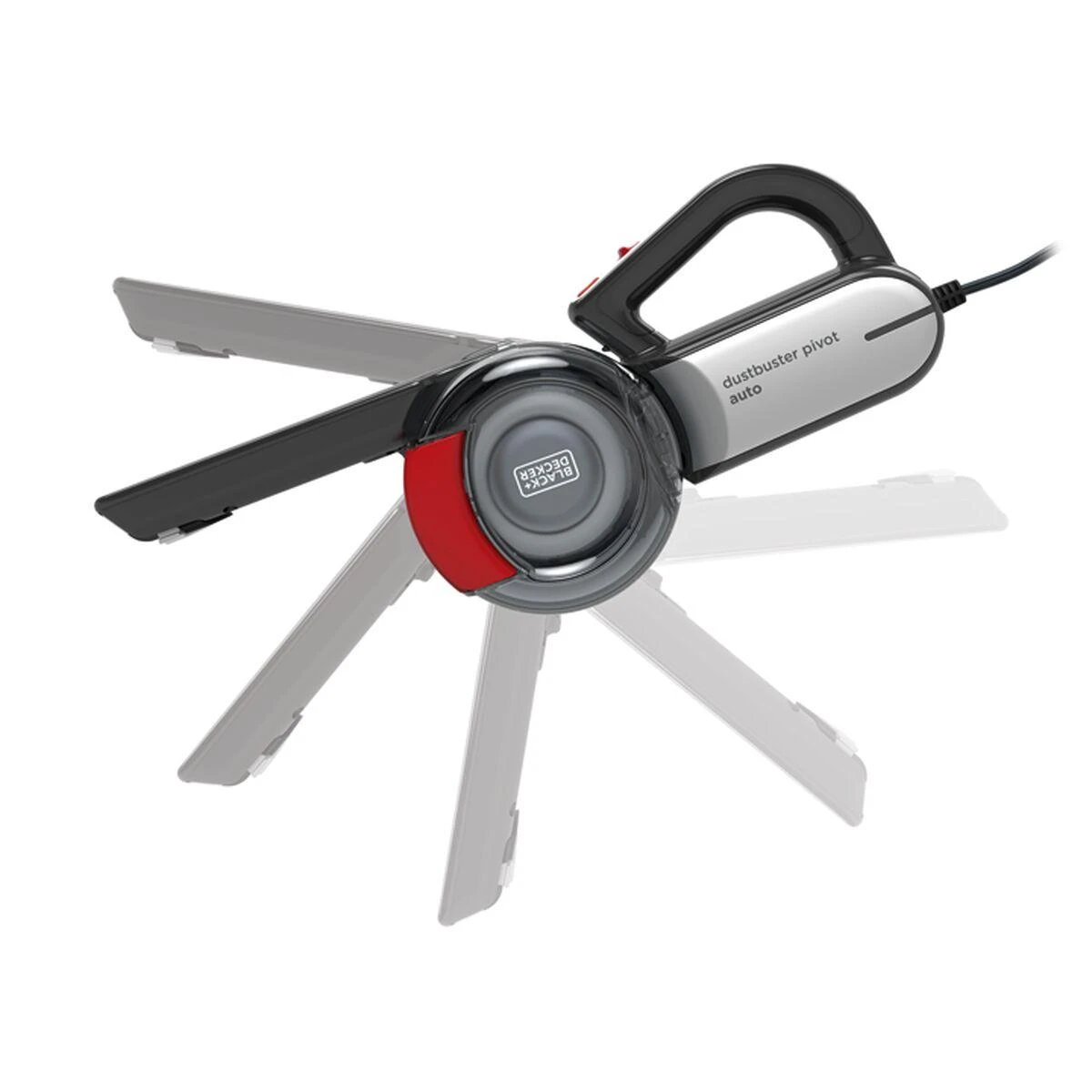 Black & Decker Juodas + DECKER DULKIŲ SIurblys 12V PV1200AV