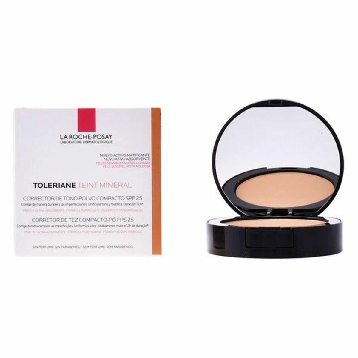 La Roche Posay Toleriane Compact Powder Teint Mineral SPF 25, atspalvis: N13 Sand rusvai gelsvas, 9.5 g
