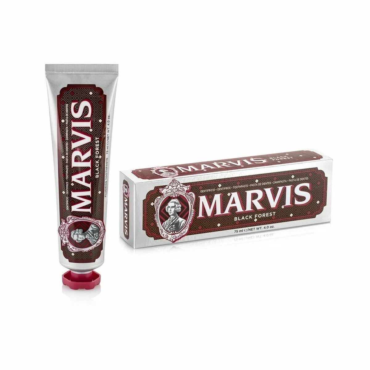 Marvis Juodas Forest Mėtų, vyšnių ir šokolado skonio dantų pasta, 75 ml