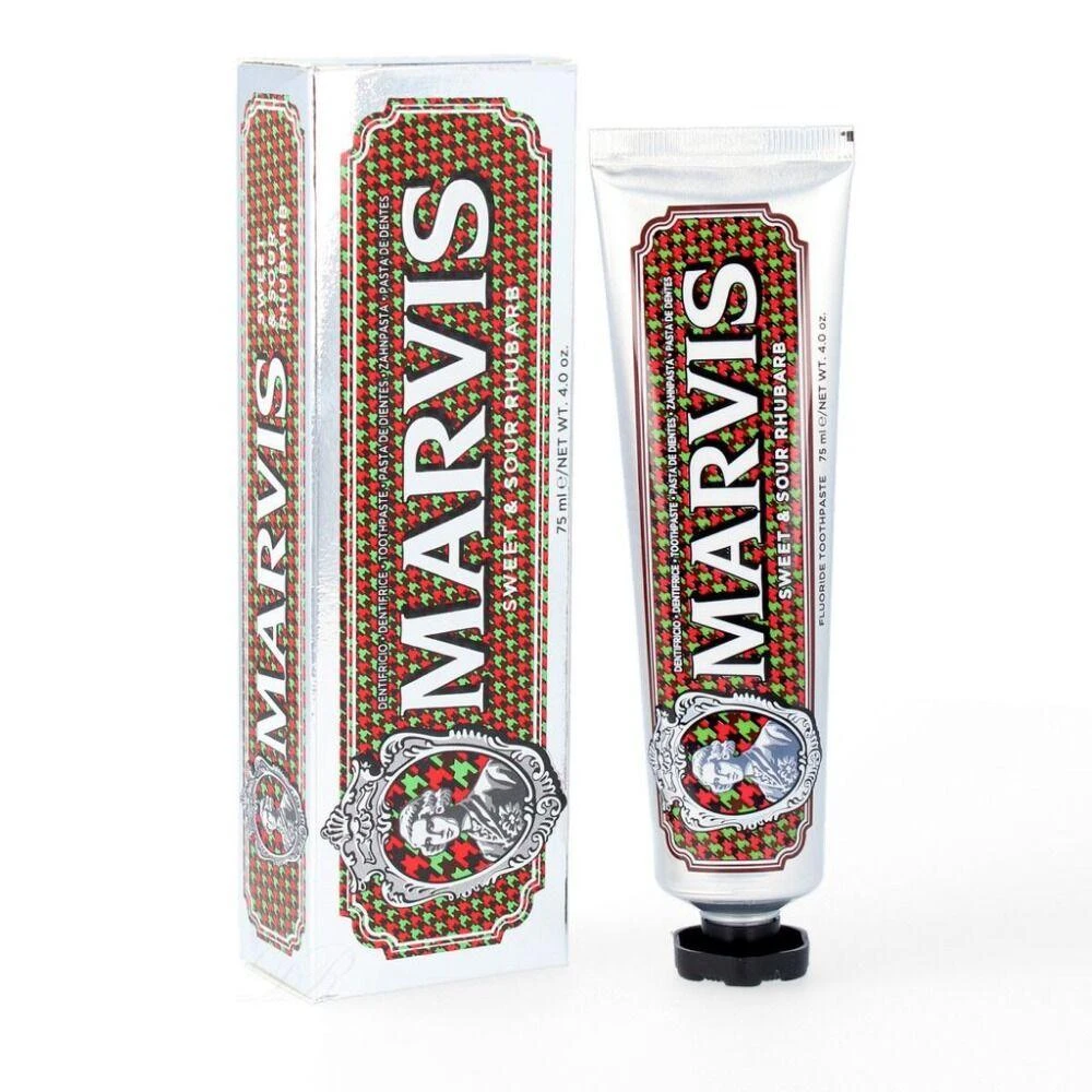 Marvis Sweet & Sour Rhubarb Rabarbarų ir mėtų skonio dantų pasta, 75 ml