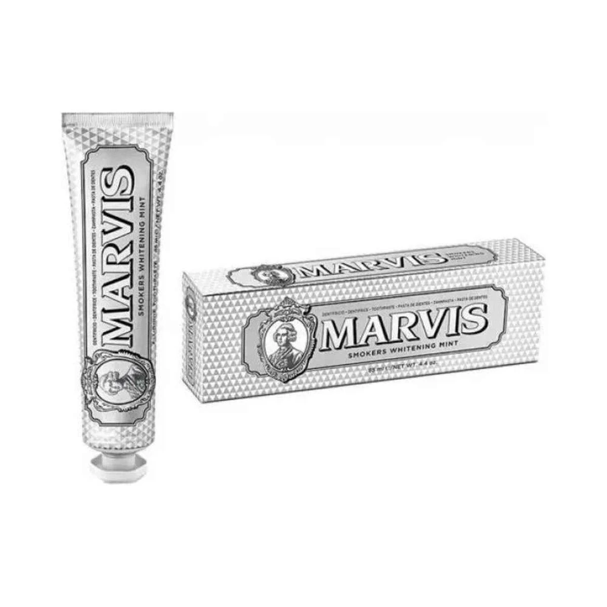 Marvis Smokers Whitening Mint Balinanti dantų pasta rūkantiems, 25 ml