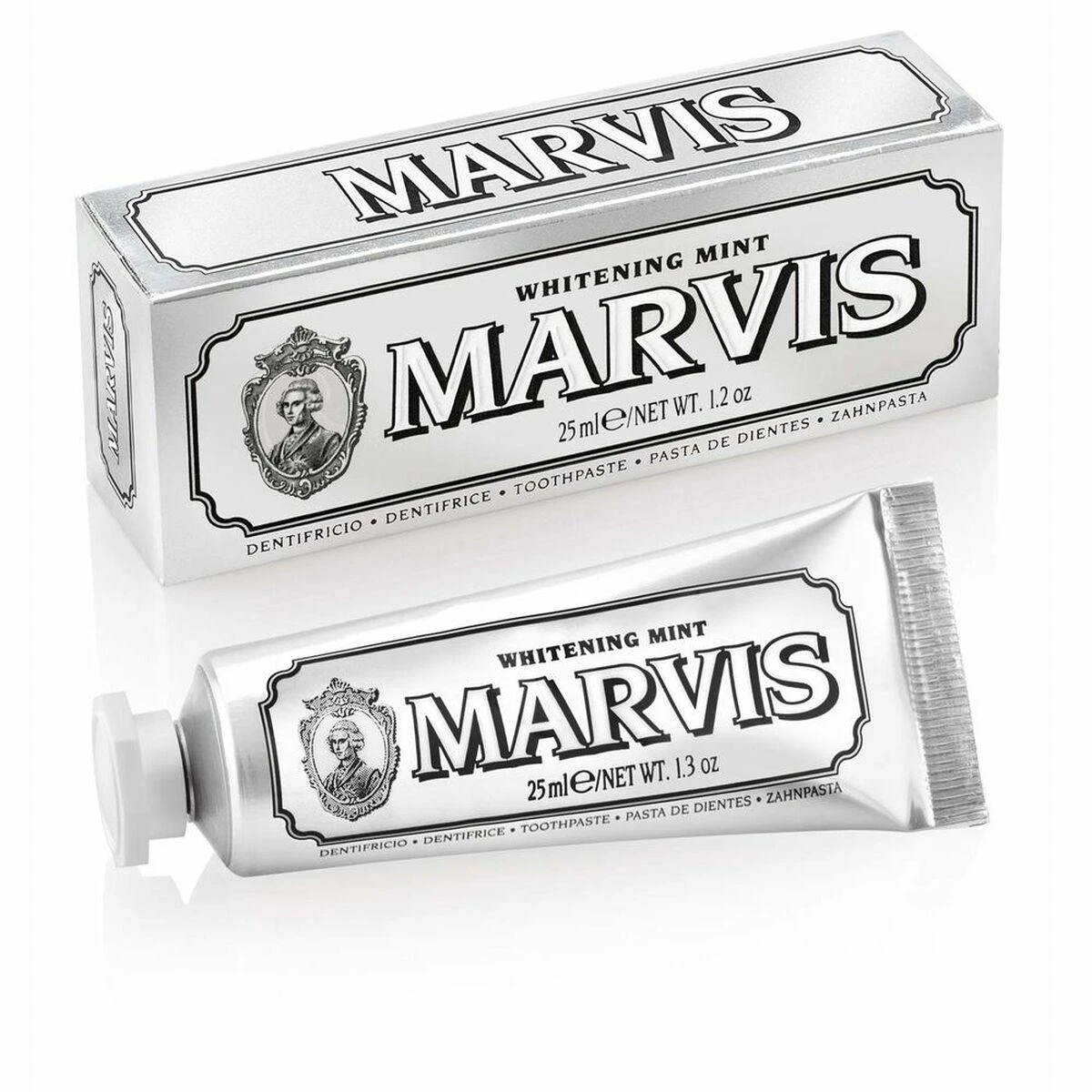 Marvis Whitening Mint Balinanti mėtų skonio dantų pasta, 25 ml