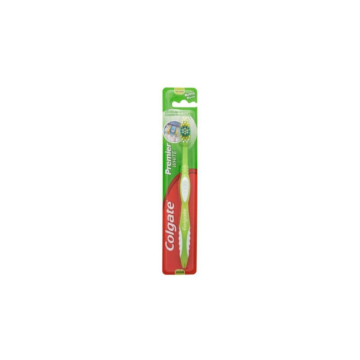 "Colgate Premier Baltas" vidutinio dydžio dantų šepetėlis 1 vienetas