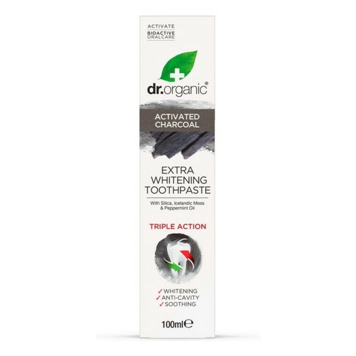 "Dr. Organic Charcoal" dantų pasta 100ml