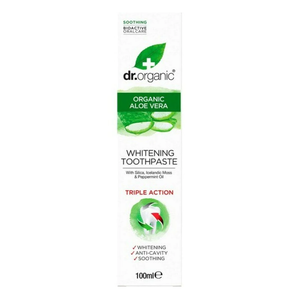 Dr Organic Aloe Vera Dantų pasta 100ml