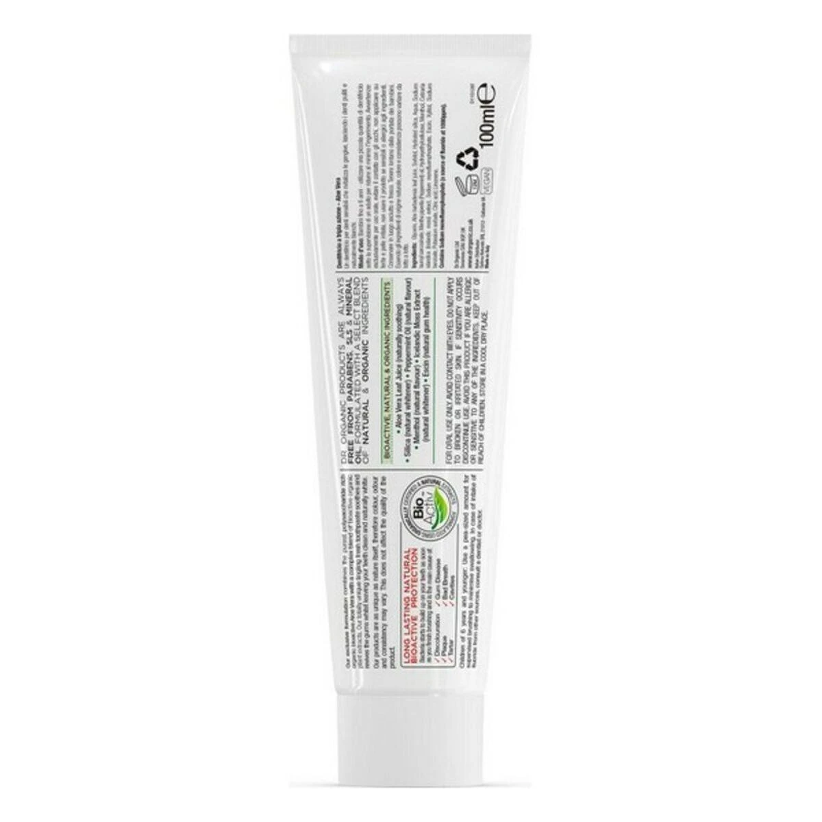 Dr Organic Aloe Vera Dantų pasta 100ml