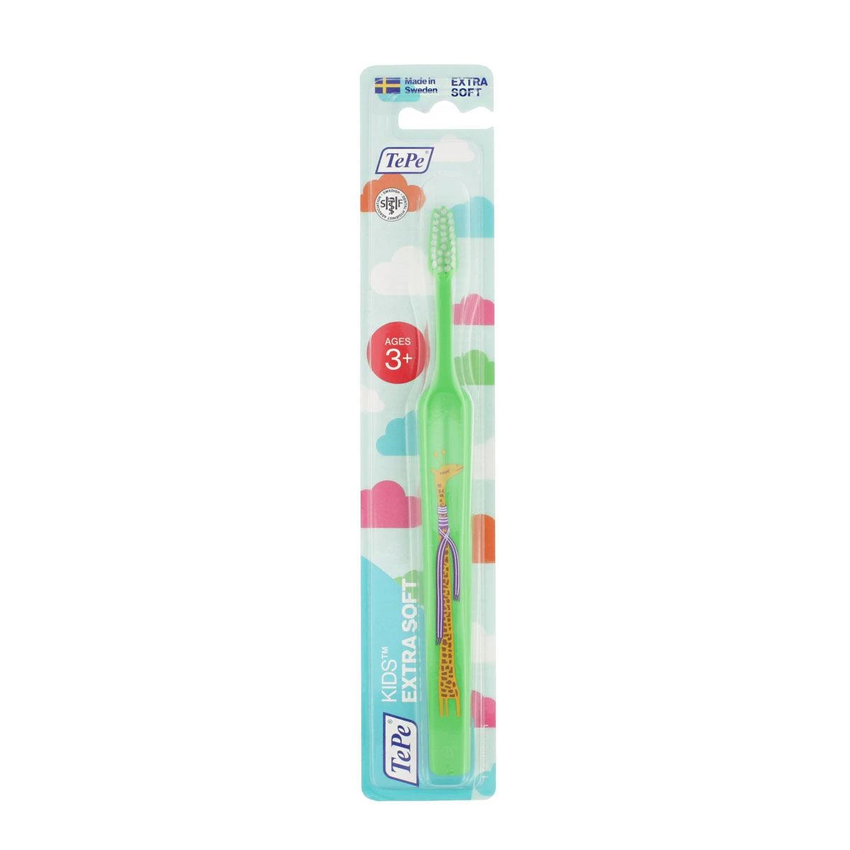 TePe Kids Extra Soft Dantų šepetėlis ypač minkštas dantų šepetėlis vaikams, 1 vnt. (spalva gali skirtis)
