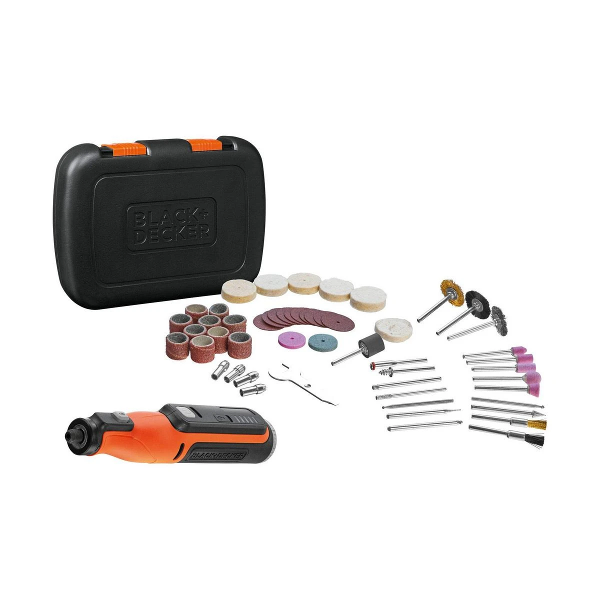 Black & Decker daugiafunkcis šlifuoklis su 52 priedais