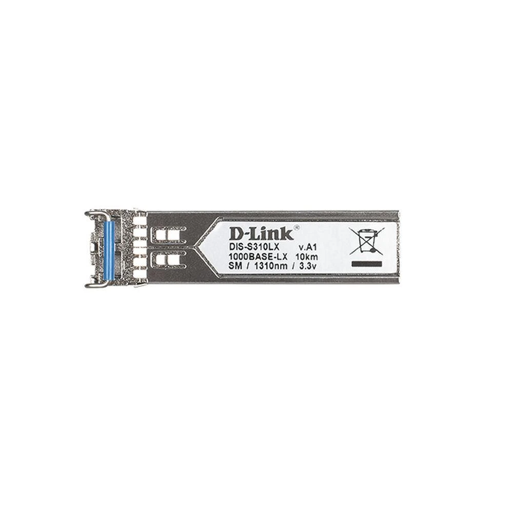 Šakotuvas D-Link | Vieno režimo siųstuvas-imtuvas | DIS-S310LX | 9/125 SMF (vieno režimo šviesolaidis) | Dvipusis LC jungtis | 1250 Mbit/s | Bangos ilgis 1310 nm | Maksimalus perdavimo atstumas 10000 m