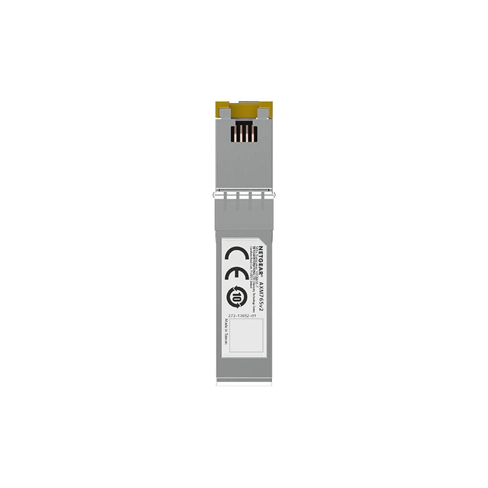 NETGEAR 10GBASE-T SFP+ siųstuvas-imtuvas AXM765v2 suteikia 10G vario ryšį su CAT6a arba CAT7 laidais iki 80 metrų