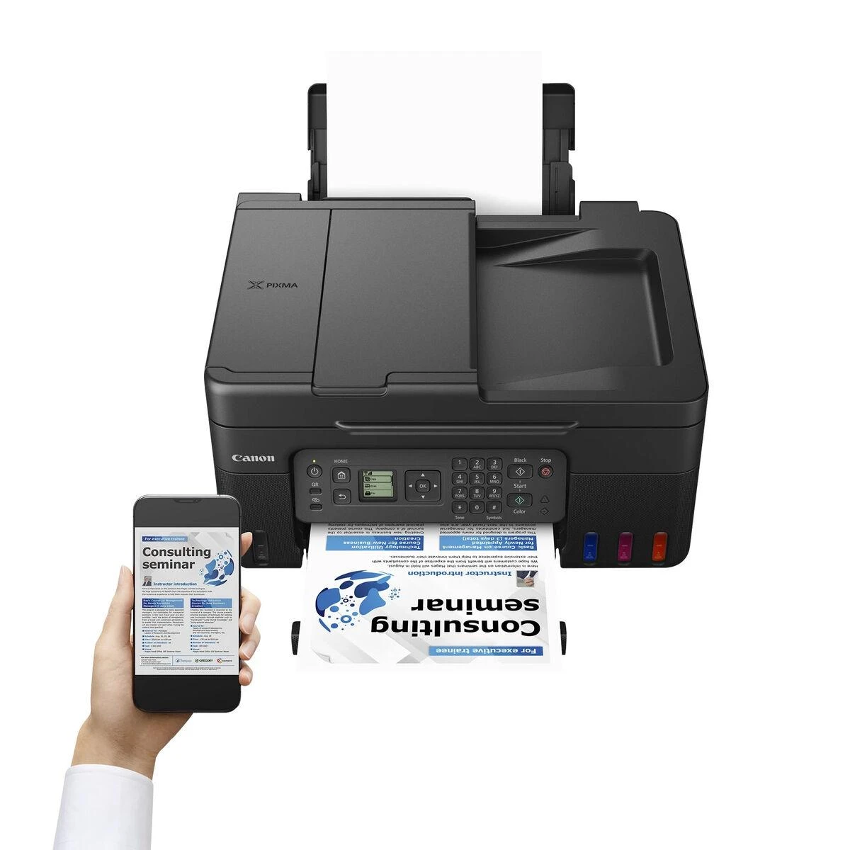 Canon | Daugiafunkcinis Spausdintuvas | PIXMA G4570 | Inkjet | Spalvotas | daugiafunkcis įrenginys | A4 | Wi-Fi | Juodas