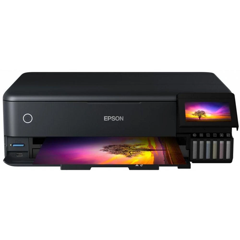 Daugiafunkcis nuotraukų spausdintuvas Epson EcoTank ET-8550, A3+, spausdinimas / kopijavimas / skenavimas, 6 spalvų rašalas, papildoma rašalo talpykla, Wi-Fi