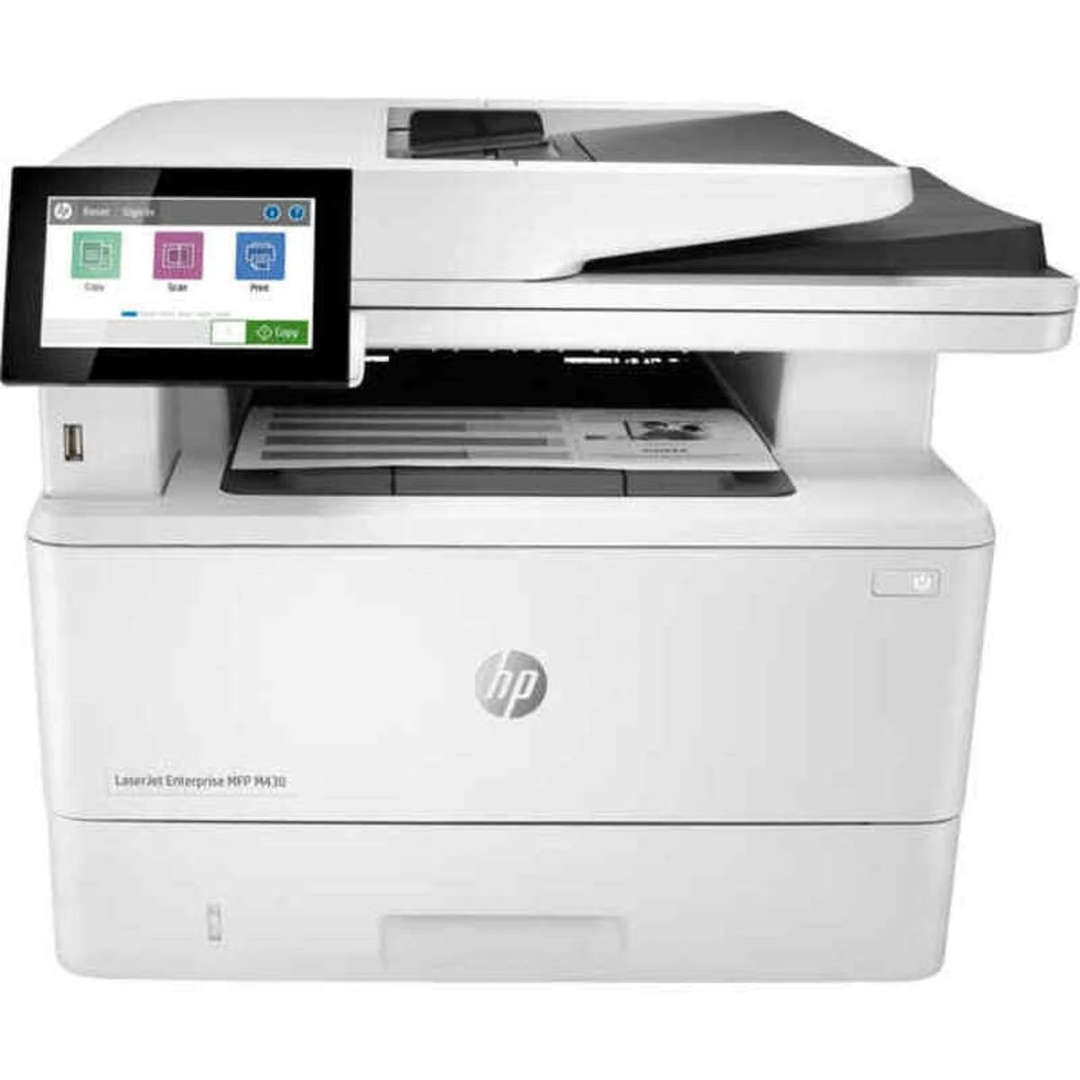 Hewlett Packard (HP) HP LaserJet Enterprise MFP M430f AIO All-in-One Spausdintuvas - A4 Mono lazerinis, Spausdinti/Kopijuoti/Dual-Side Scan/Faksas, Automatinis dokumentų tiektuvas, Auto-Duplex, LAN, 38ppm, 900-4800 pages per mėnuo (pakeičia M521f / M521dn)