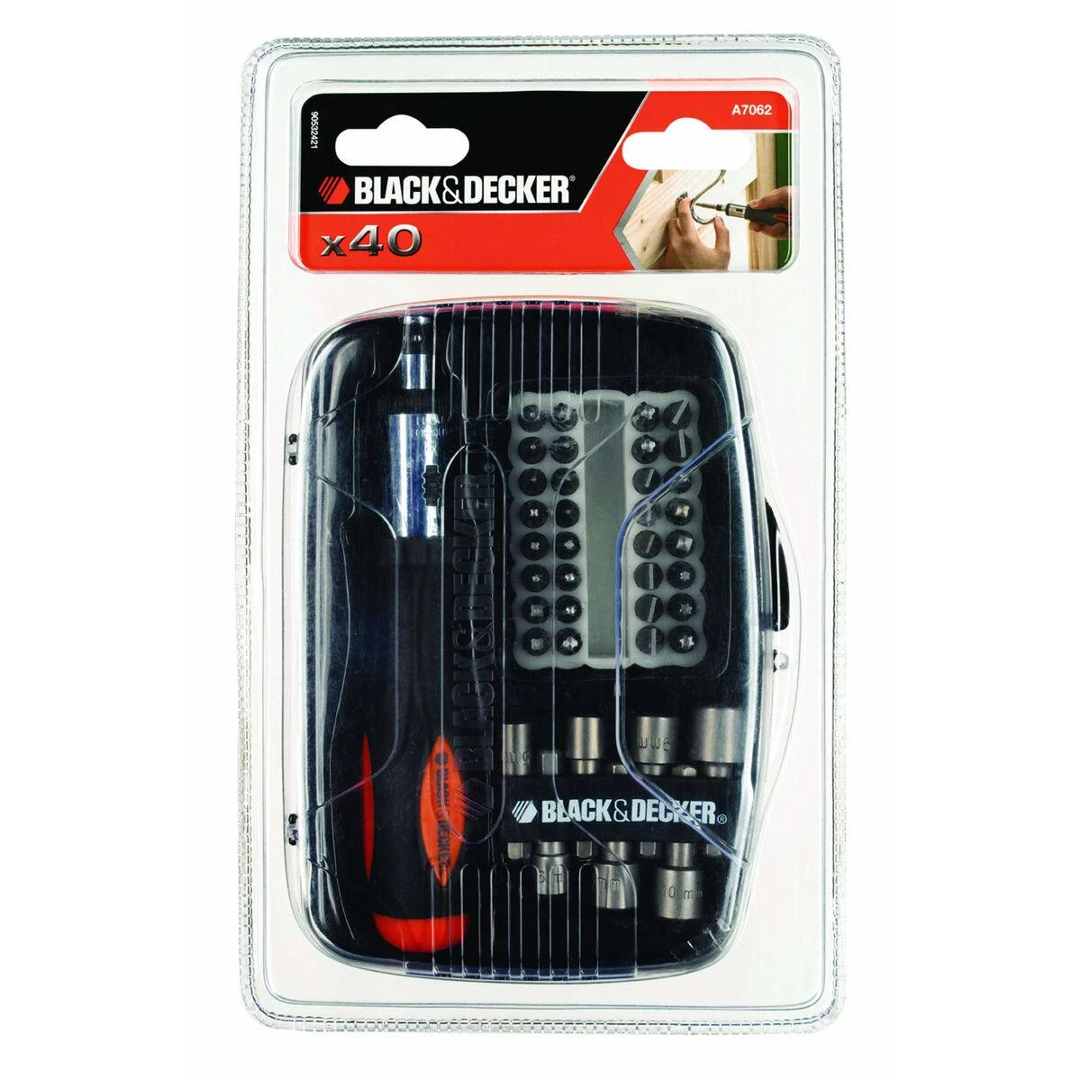 Black & Decker Juodas & Decker Juodas+DECKER PRIEDŲ RINKINYS 40 vnt.