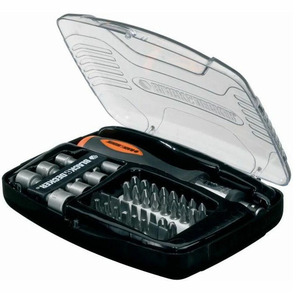 Black & Decker Juodas & Decker Juodas+DECKER PRIEDŲ RINKINYS 40 vnt.