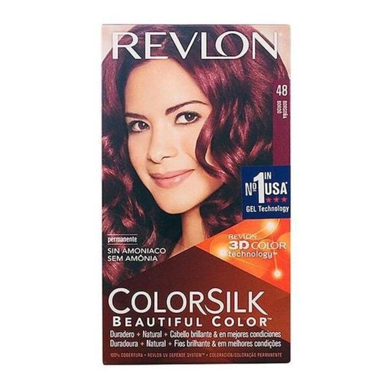 Plaukų dažai "Revlon Colorsilk" be amoniako 48 bordo