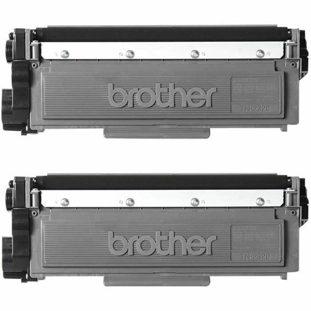 BROTHER TN2320 DVIPAKO PAKUOTI Juodas TONERIAI (BK = 2600 PUSLAPIAI/KASETĖ)